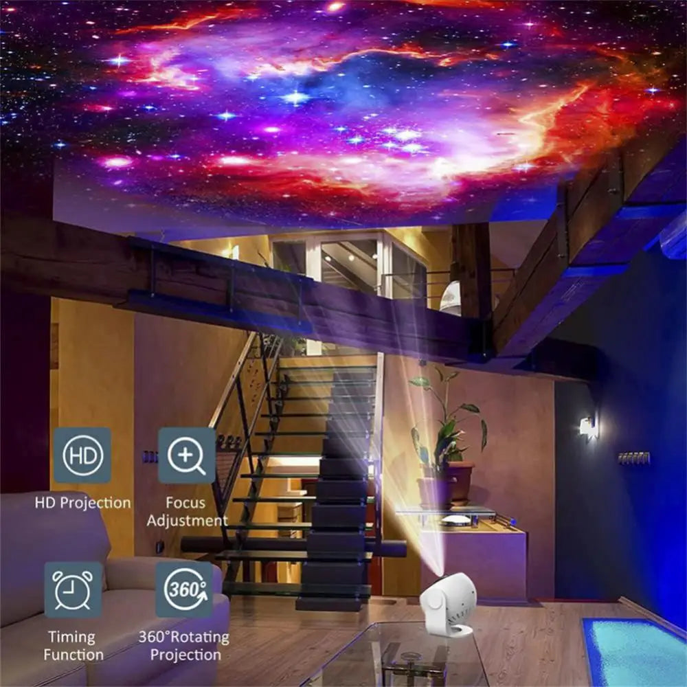 🌌 Galaxy Projector 360° – Transforme ta chambre en un ciel étoilé magique ✨