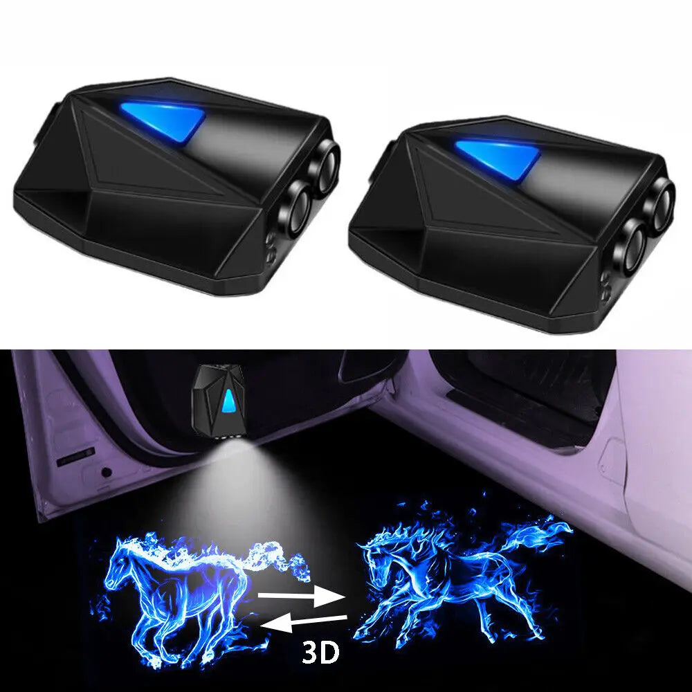 🚗 Lumières de Porte LED Rechargeables – Accueil Personnalisé & Éclairage Stylé !