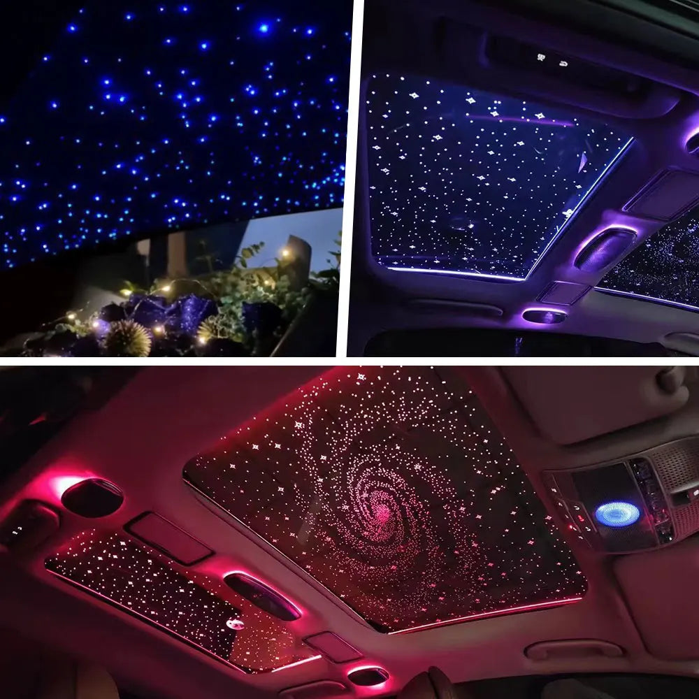 🚀 Kit Éclairage Plafond Étoilé LED – Effet Ciel Étoilé pour Voiture & Maison 🌌