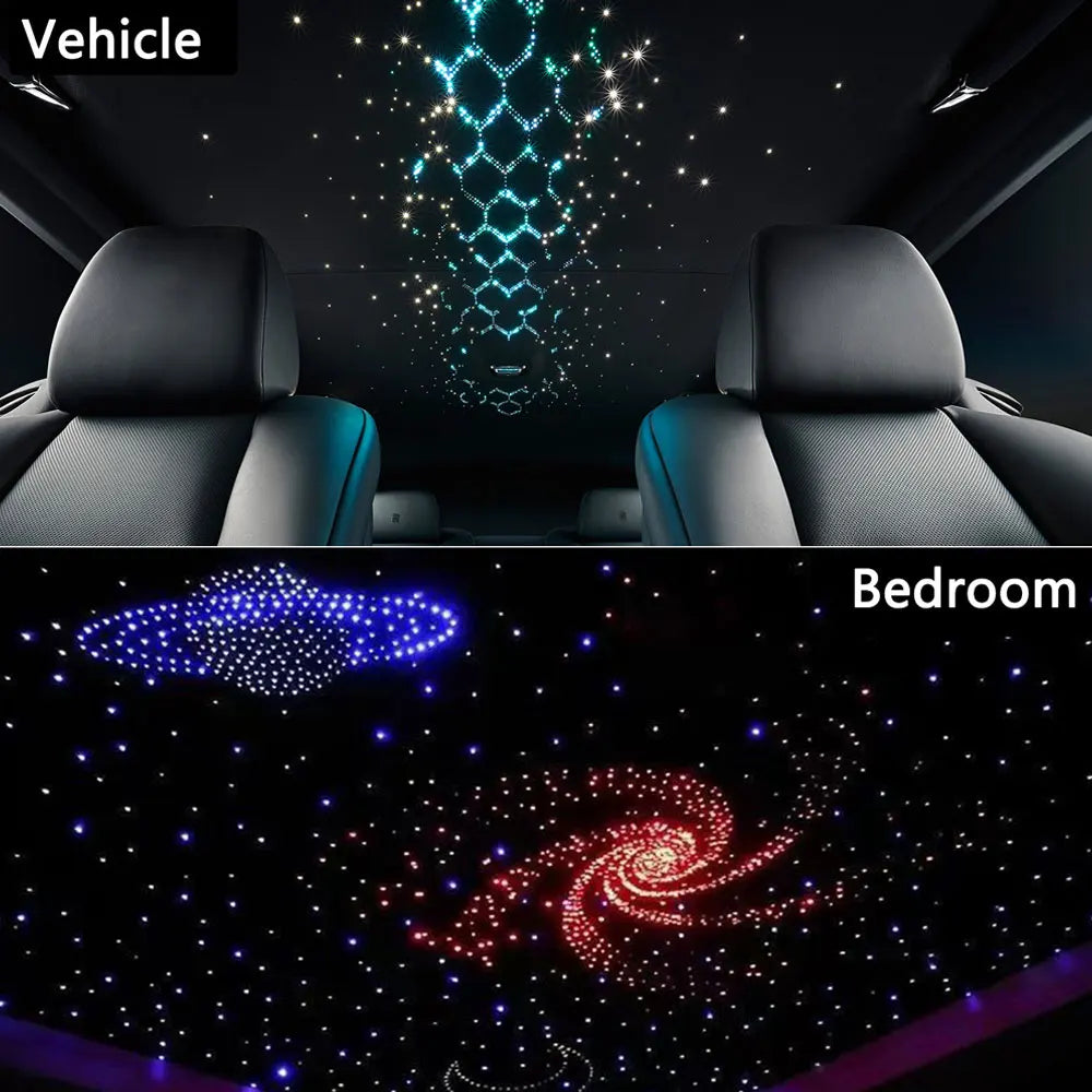 🚀 Kit Éclairage Plafond Étoilé LED – Effet Ciel Étoilé pour Voiture & Maison 🌌