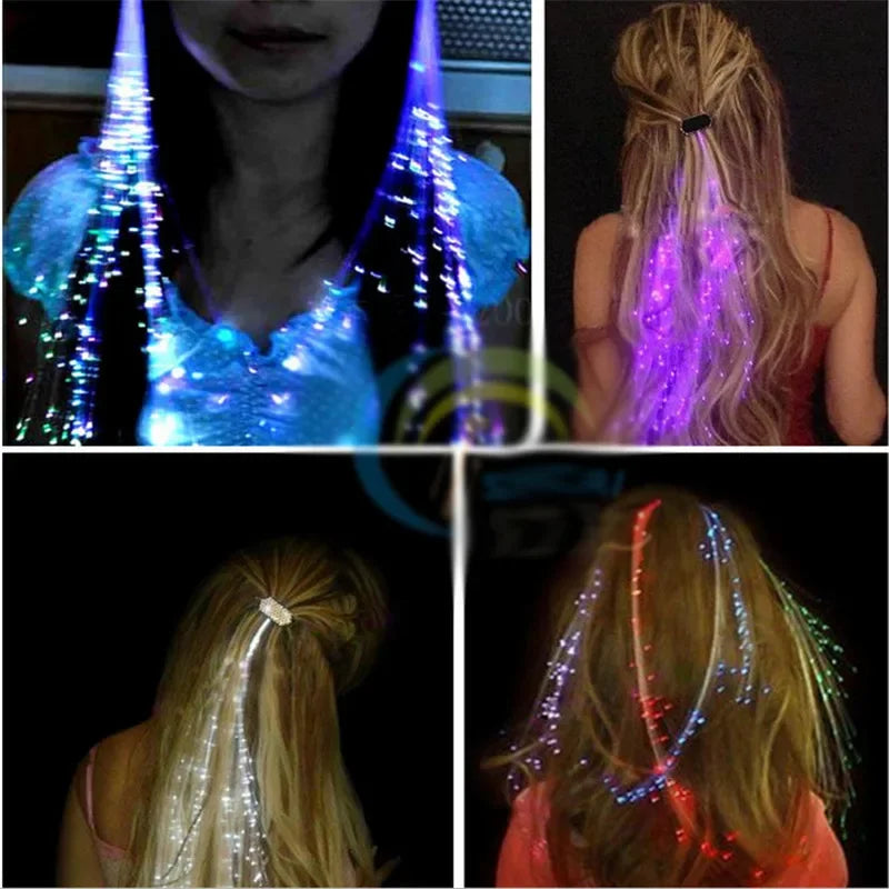 💡 Extensions Cheveux LED – Brillez de Mille Feux en Soirée ! ✨